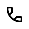 Icon schwarz Telefonhörer