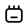 Icon schwarz Kalender Symbol für Terminplanung 