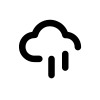 Icon schwarz Ganzjahresreifen mit Regenwolke für Allwettereinsatz