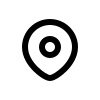 Icon schwarz Standort mit Pin für Navigation und Filialsuche