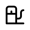 Icon schwarz Tanksäule