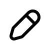 Icon schwarz Stift