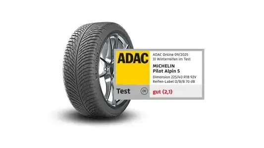 Michelin Pilot Alpin 5, Premium-Winterreifen für PKW und SUV, mit Testlabel ADAC 2025