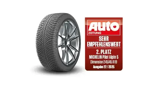 Michelin Pilot Alpin 5, Premium-Winterreifen für PKW und SUV, mit Testlabel Auto Zeitung 2025