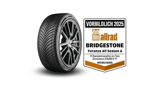 Bridgestone Turanza All Season 6, Premium-Ganzjahresreifen für PKW, SUV und 4x4, mit Testlabel Auto Bild allrad "vorbildlich" 2025