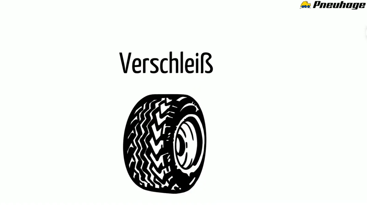Bild Symbol für Reifenverschleiß mit abgefahrenem Profil