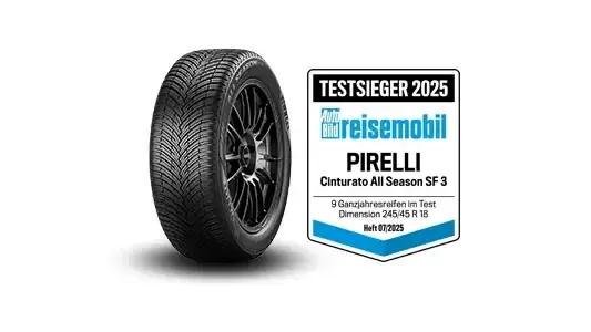 Pirelli CINTURATO All Season SF 3, Premium-Ganzjahresreifen für PKW und SUV, Testsieger Auto Bild reisemobil 2025