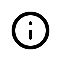 Icon schwarz Info mit Ausrufezeichen im Kreis für Hinweise