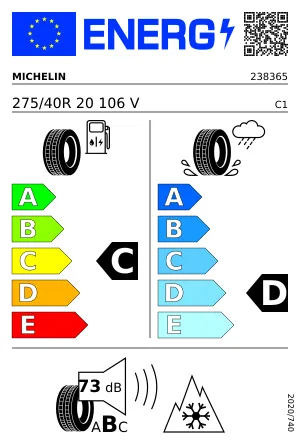 MICHELIN Pilot Alpin PA4 275/40 R20 106 V