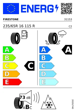 FIRESTONE VANHAWK WINT.2 EVO 235/65 R16 115 R