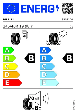 PIRELLI P ZERO™ (PZ4) SPORTS CAR 245/40 R19 98 Y