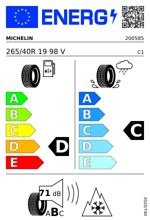MICHELIN Pilot Alpin PA4 265/40 R19 98 V