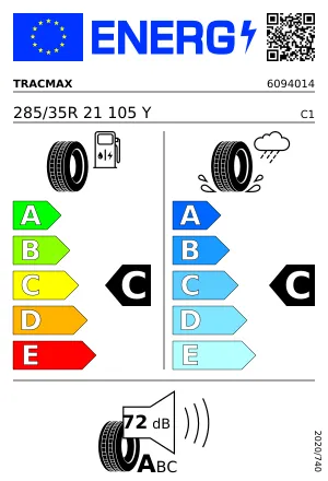 TRACMAX X PRIVILO RS-01+ 285/35 R21 105 Y