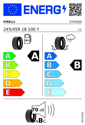 PIRELLI P ZERO™ (PZ4) SPORTS CAR 245/45 R18 100 Y