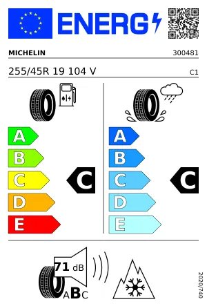 MICHELIN Pilot Alpin PA4 255/45 R19 104 V