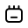 Icon schwarz Kalender Symbol für Terminplanung 