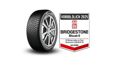 Bridgestone Blizzak 6, Premium-Winterreifen für PKW, SUV und Elektrofahrzeuge, mit Testlabel Auto Bild "vorbildlich" 2025
