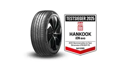 Hankook iON evo, Premium-Sommerreifen für Elektrofahrzeuge, Testsieger Auto Bild 2025
