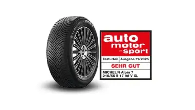 Michelin Alpin 7, Premium-Winterreifen für PKW, SUV und Elektroautos, mit Testlabel Auto, Motor und Sport 2025