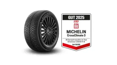 Michelin CrossClimate 3, Premium-Allwetterreifen für PKW und SUV, mit Testlabel Auto Bild "gut" 2025