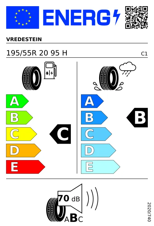  VREDESTEIN WINTRAC PRO PLUS 195/55 R20 95 H