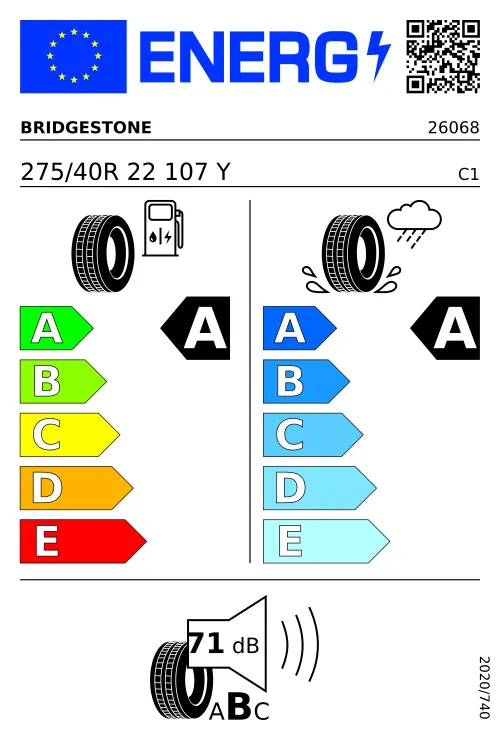  BRIDGESTONE Turanza 6 275/40 R22 107 Y