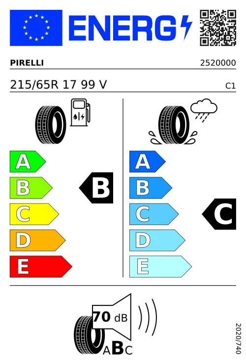  PIRELLI SCORPION™ VERDE 215/65 R17 99 V