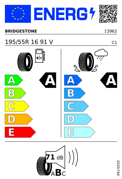  BRIDGESTONE Turanza Eco 195/55 R16 91 V