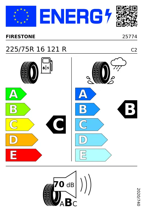  FIRESTONE VANHAWK-3 225/75 R16 121 R