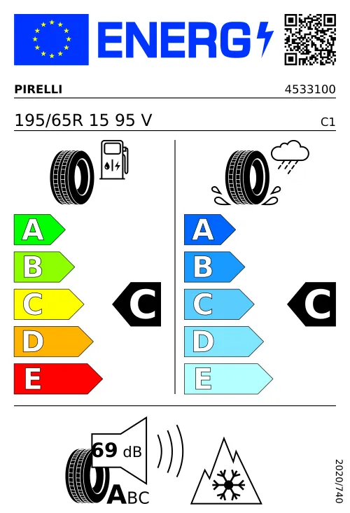  PIRELLI POWERGY ALLSEAS.SF 195/65 R15 95 V