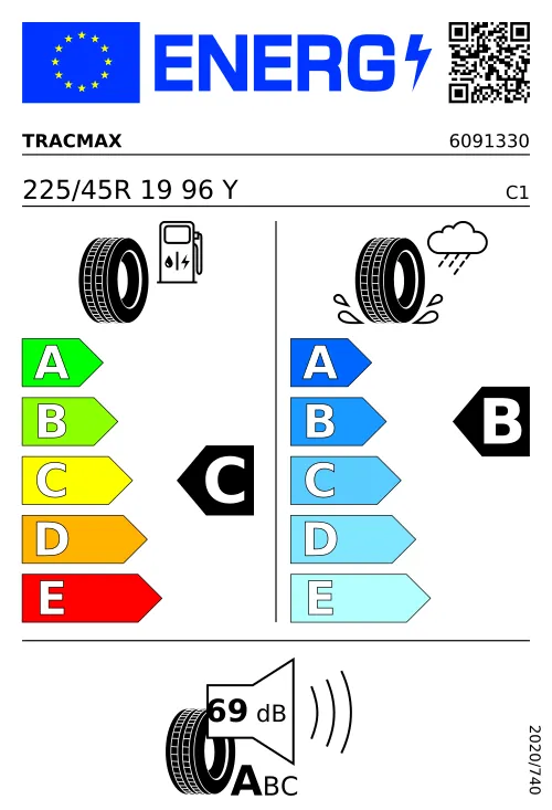  TRACMAX X PRIVILO TX-3 225/45 R19 96 Y