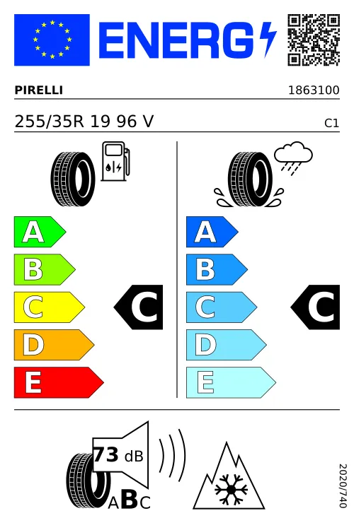  PIRELLI WINTER 240 SOTTOZERO™ SERIE II 255/35 R19 96 V