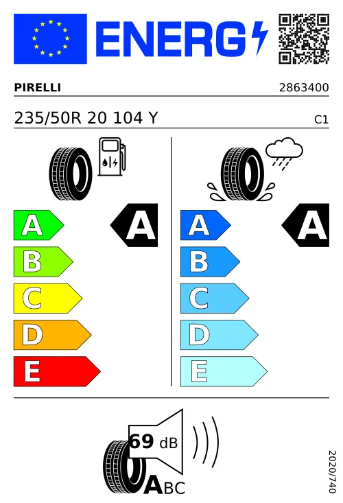  PIRELLI P ZERO™ (PZ4) SPORTS CAR 235/50 R20 104 Y