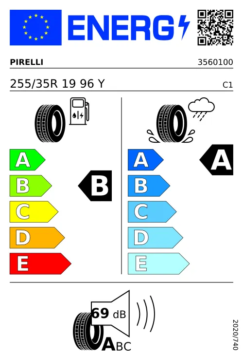  PIRELLI P ZERO™ (PZ4) SPORTS CAR 255/35 R19 96 Y