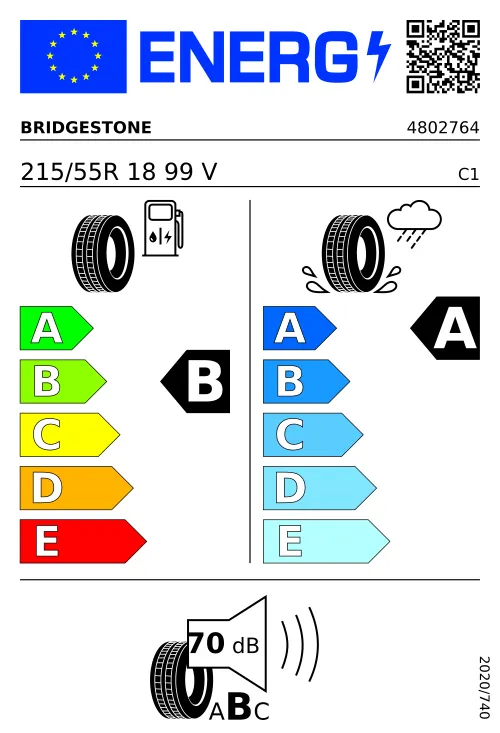  BRIDGESTONE Turanza 6 215/55 R18 99 V