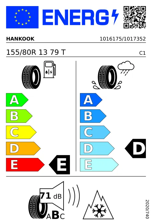  HANKOOK WINTER I*CEPT RS 155/80 R13 79 T