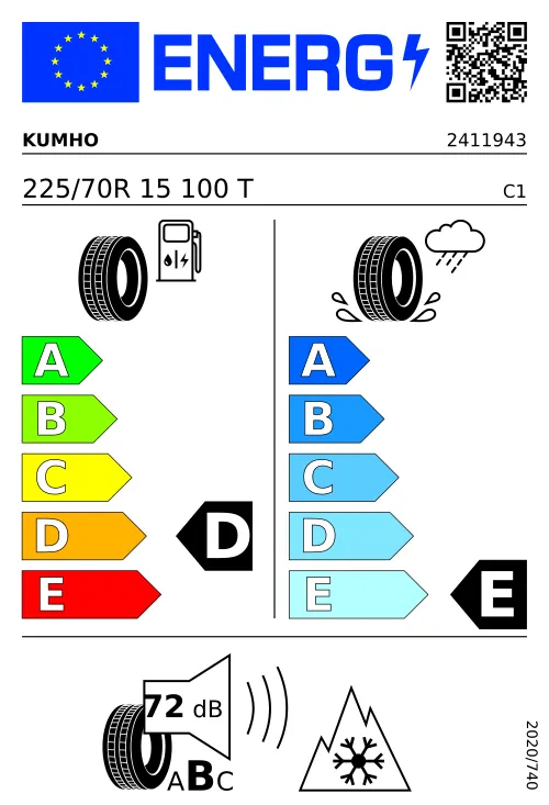  KUMHO ROAD VENTURE AT52 225/70 R15 100 T