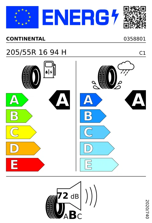  CONTINENTAL EcoContact™ 6 205/55 R16 94 H