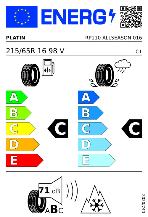  PLATIN RP-110 ALLSEASON 215/65 R16 98 V