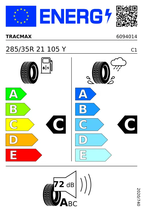  TRACMAX X PRIVILO RS-01+ 285/35 R21 105 Y