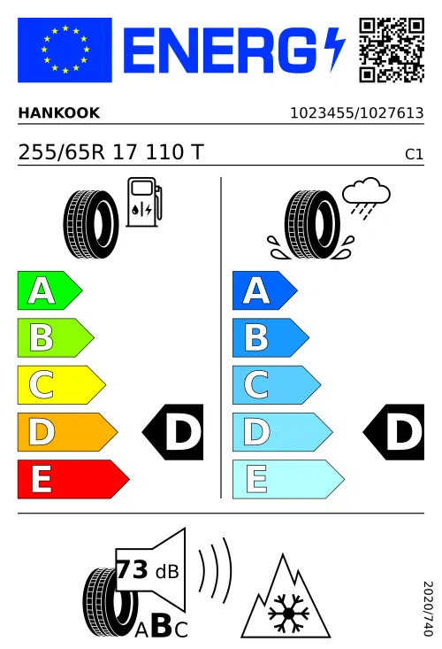  HANKOOK Dynapro AT2 255/65 R17 110 T