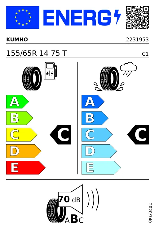  KUMHO ECOWING ES31 155/65 R14 75 T