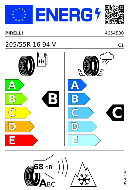  PIRELLI POWERGY-2 ALL SEAS 205/55 R16 94 V