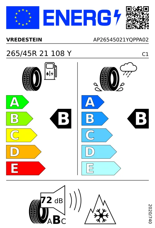  VREDESTEIN Quatrac Pro+ 265/45 R21 108 Y