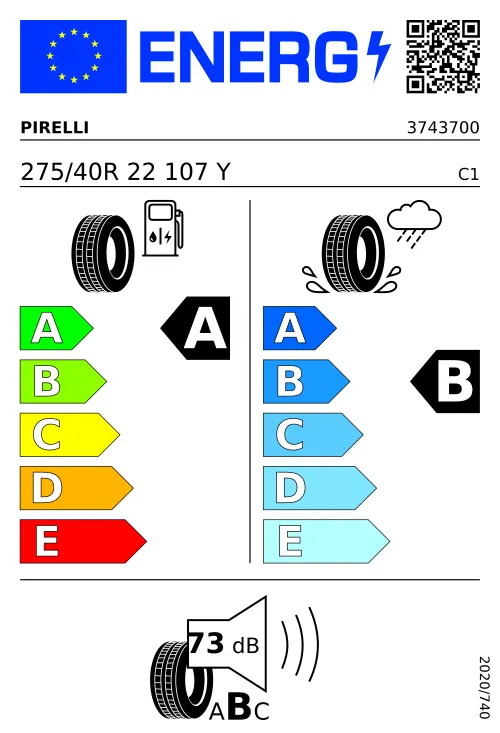  PIRELLI P ZERO™ (PZ4) SPORTS CAR 275/40 R22 107 Y