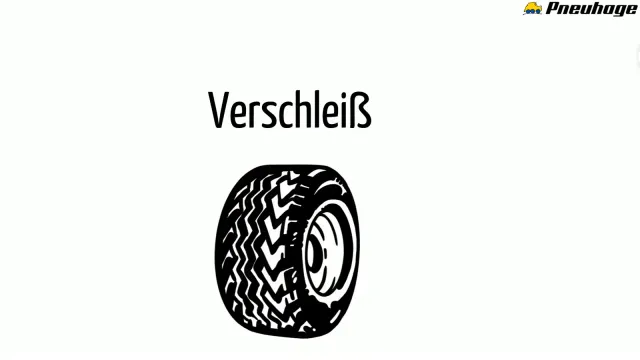 Bild Symbol für Reifenverschleiß mit abgefahrenem Profil