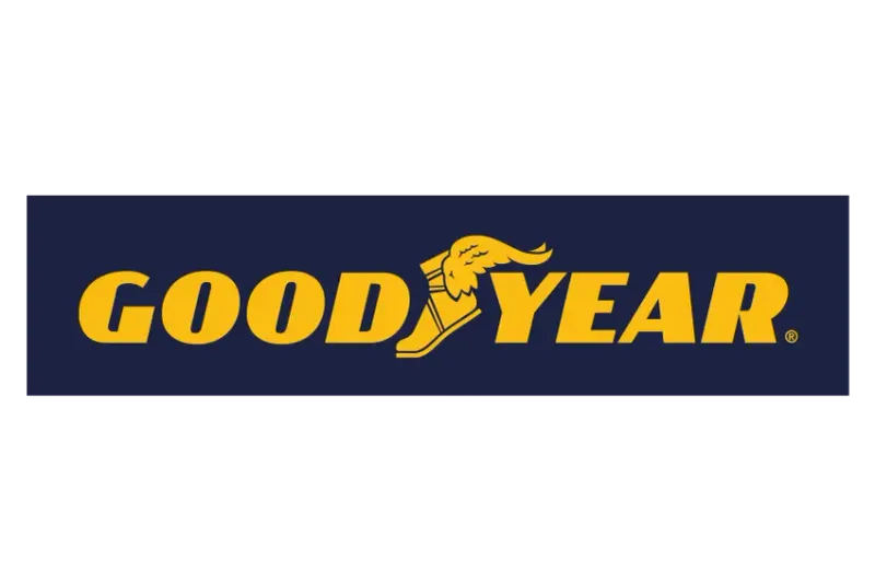 Das Logo von Goodyear.