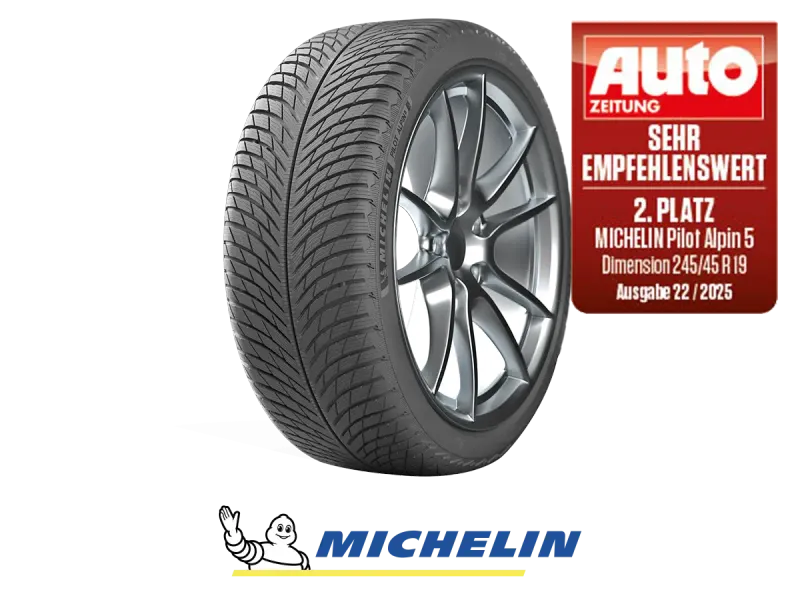 Michelin Pilot Alpin 5, Premium-Winterreifen für PKW und SUV, mit Testlabel Auto Zeitung 2025